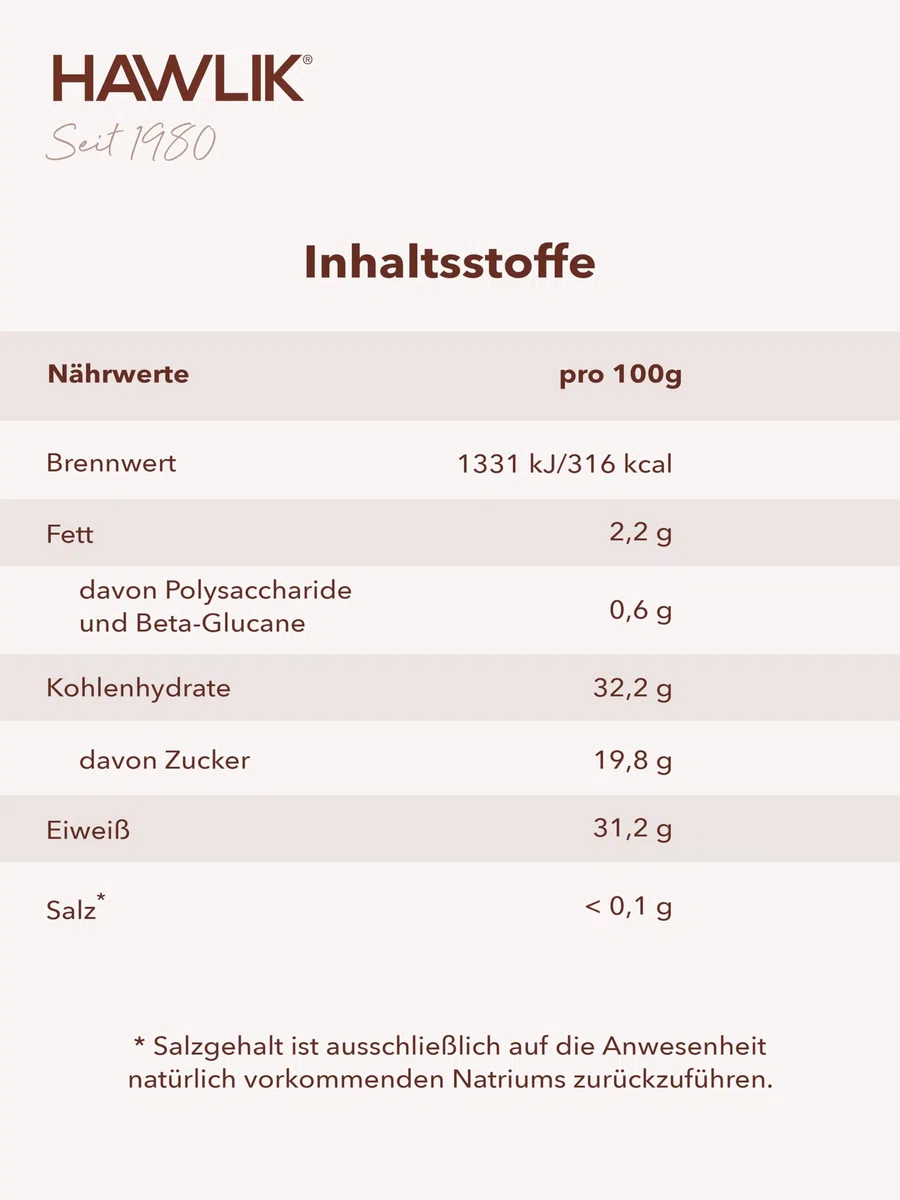 HAWLIK Vitalpilze Agaricus Pulver - 100g im Standbodenbeutel - Ideal Zum Untermischen - Natürlicher Anbau - Schonende Trocknung - Vegan