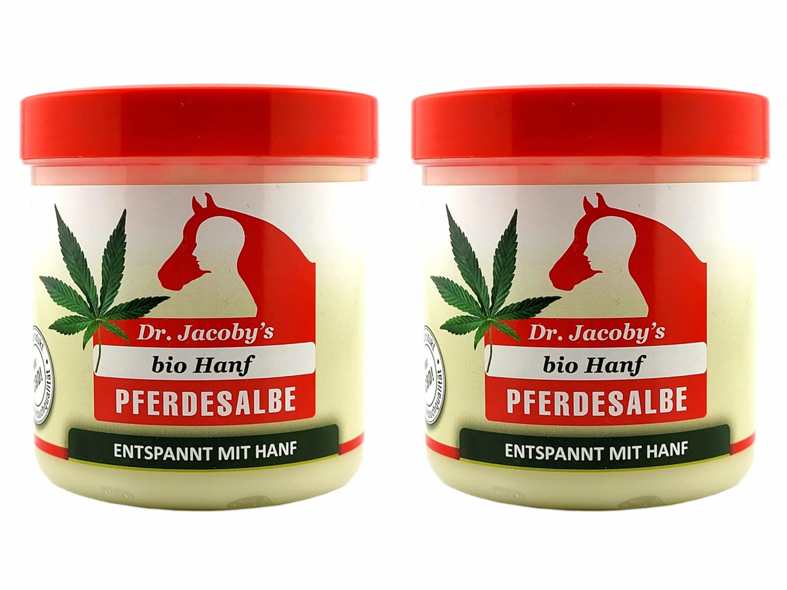 Dr. Jacoby Pferdesalbe Bio Hanf 200ml – 2er Set (2x 200ml) – Vorteilspack