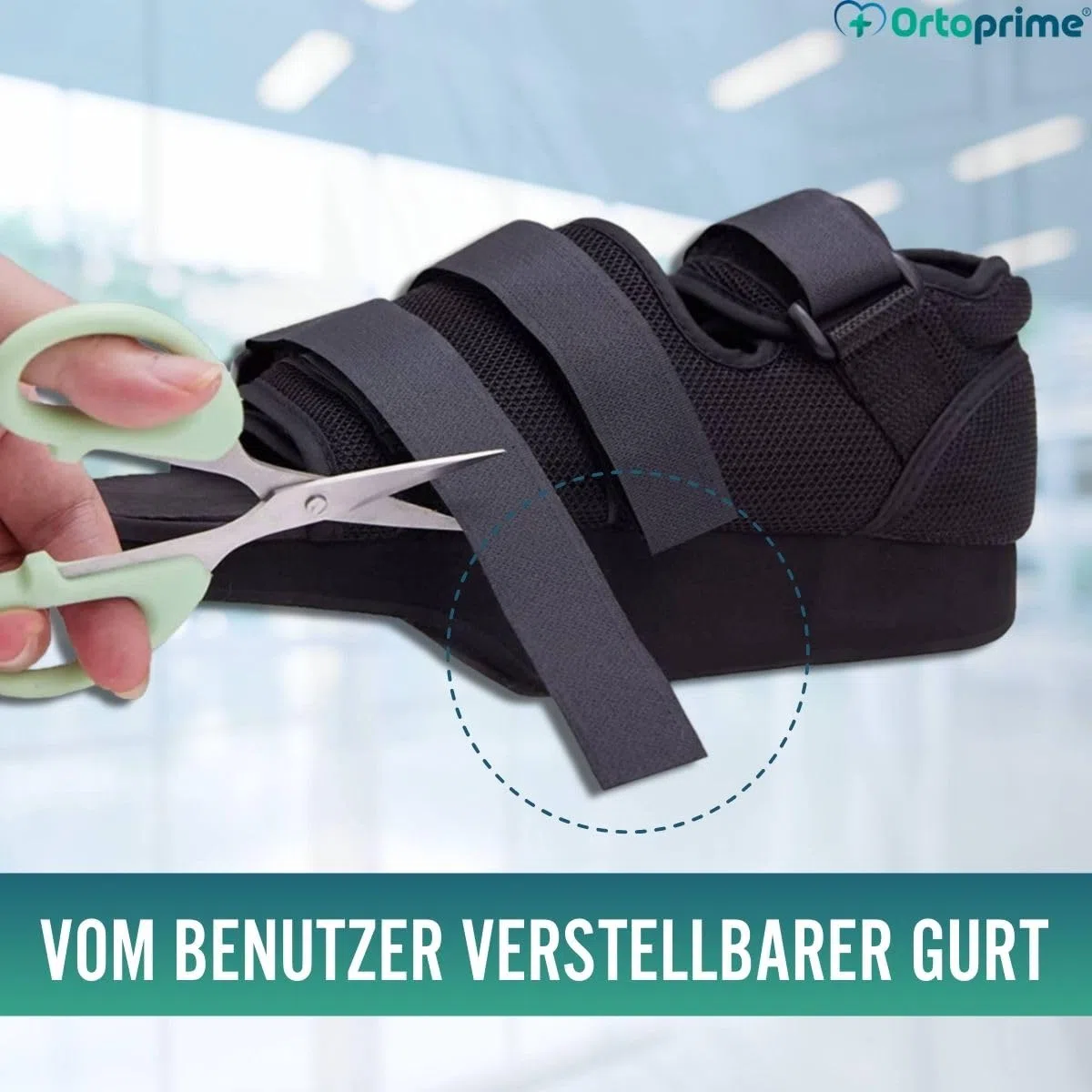 OrtoPrime Postoperationsschuh mit verstellbarer Ferse - Orthopädische Schuhe für Fußoperationen - BEIDSEITIGER postoperativer Schuh (GRÖßE L (42-44))