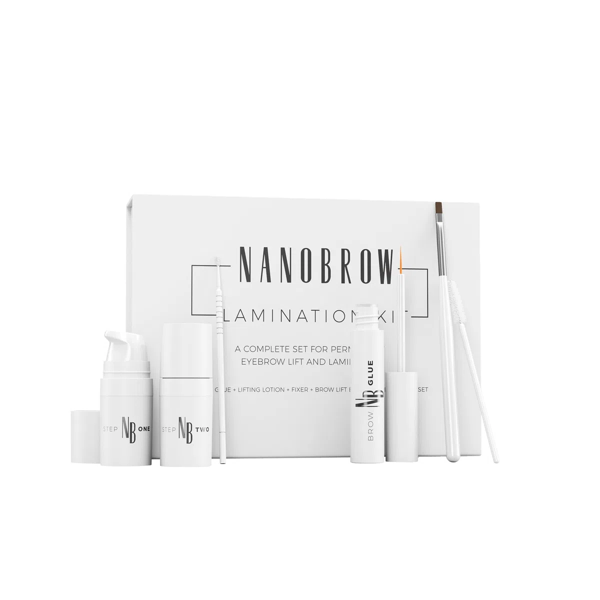 Augenbrauen Laminierung Set Nanobrow Lamination Kit - Professionelle Augenbrauenlaminierung Set zu Hause, DIY-Augenbrauen-Laminierung