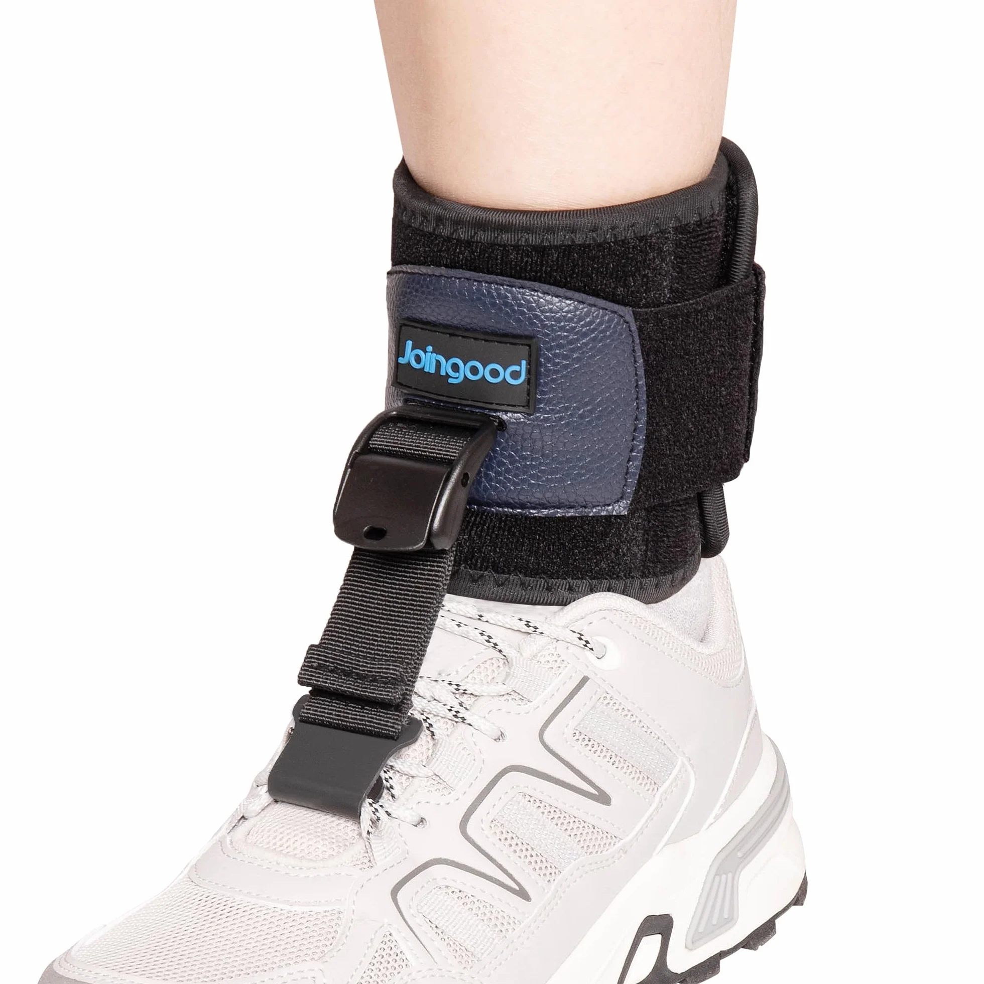 AFO Fußheberorthese zum Gehen, Fußschiene mit Schuhen für Fallfuß, Orthese Fußheberschwäche für Achillessehne, Schlaganfall, Dorsalflexion des Fußes, Fußorthese für Links & Rechts(L/XL)