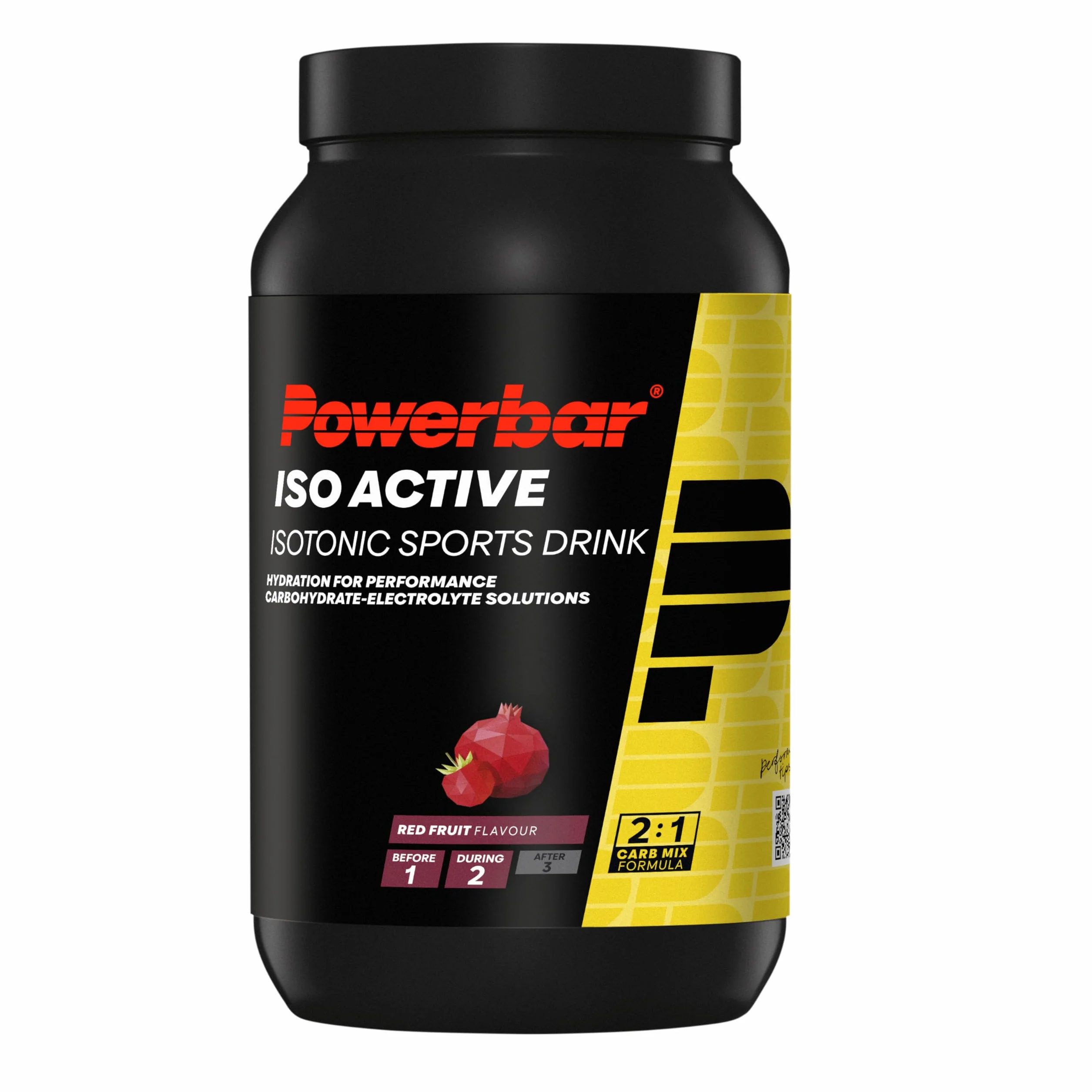Powerbar - Isoactive - Red Fruit - 1320g - Isotonisches Sportgetränk - 5 Elektrolyte