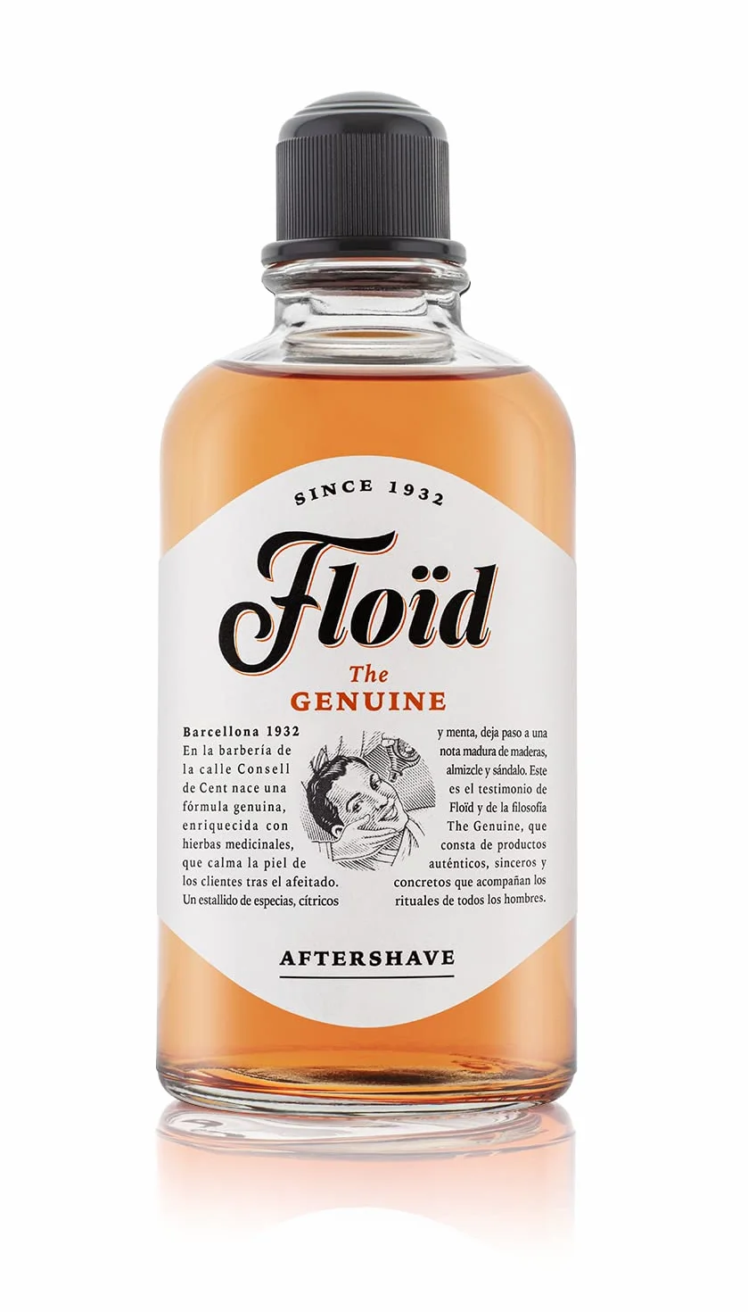 Floïd The Genuine Aftershave Lotion (400 ml), After Shave Balsam mit erfrischendem Menthol, ausgleichendes und regenerierendes After Shave