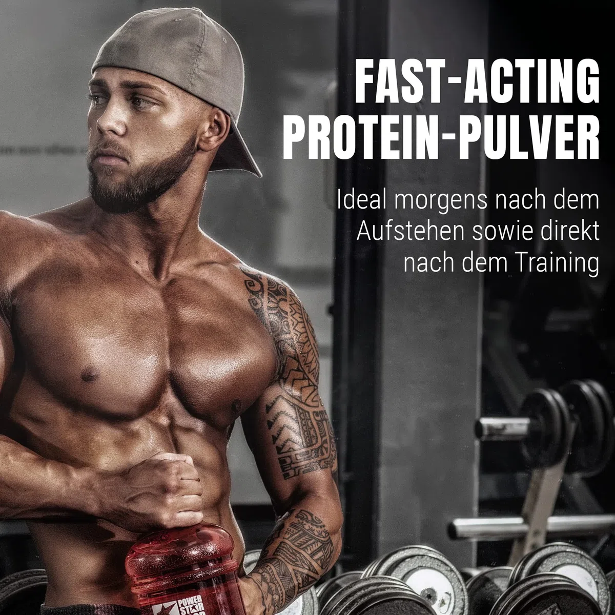 Powerstar SOY 90+ | 1kg Soja-Protein-Isolat ohne Zucker-Zusatz | Made in Germany | Gentechnisch unverändert | 1000g Pflanzliches Eiweiß-Pulver mit 93% Protein i.Tr. | Vegan & laktosefrei | Vanilla