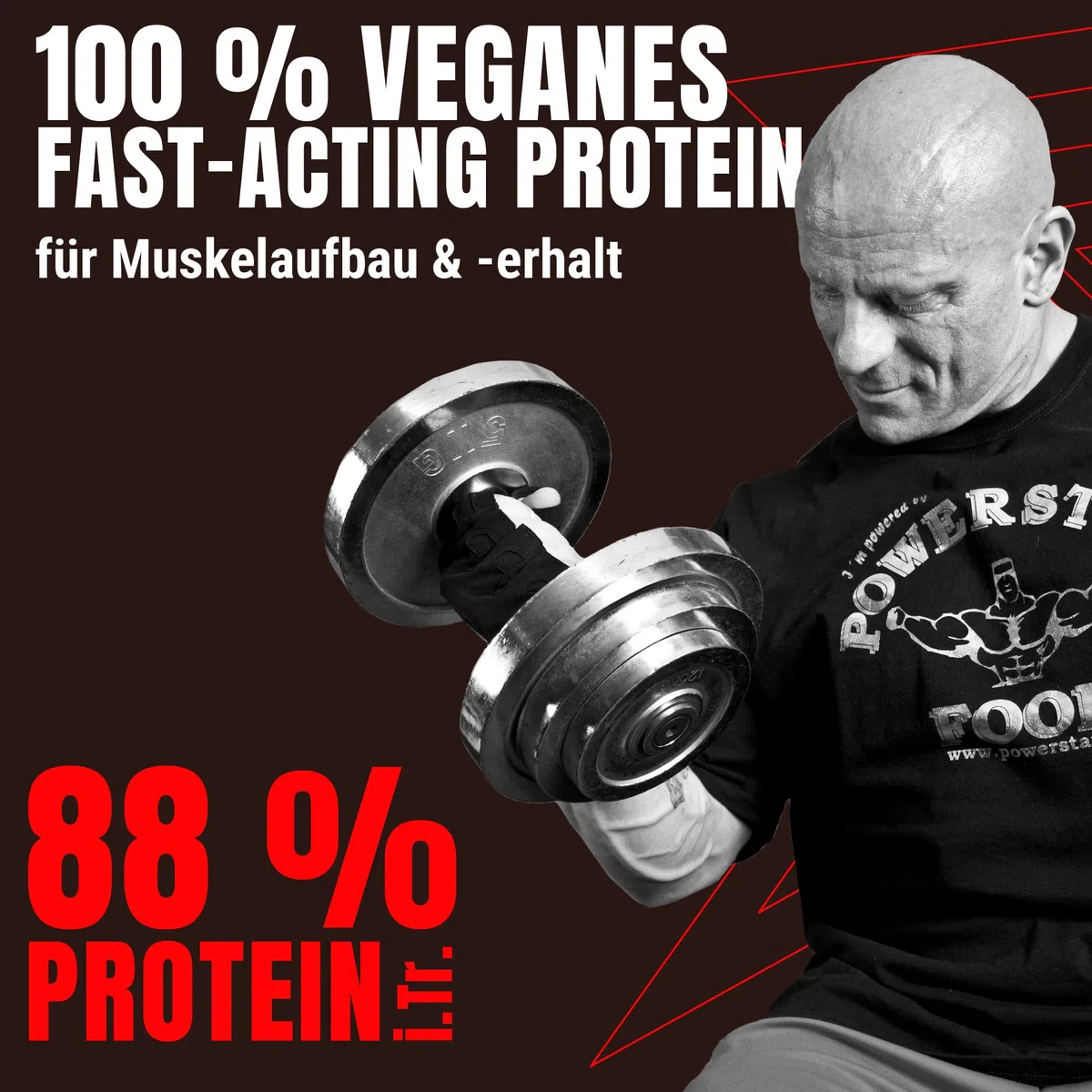 Powerstar SOY 90+ | 1kg Soja-Protein-Isolat ohne Zucker-Zusatz | Made in Germany | Gentechnisch unverändert | 1000g Pflanzliches Eiweiß-Pulver mit 93% Protein i.Tr. | Vegan & laktosefrei | Vanilla