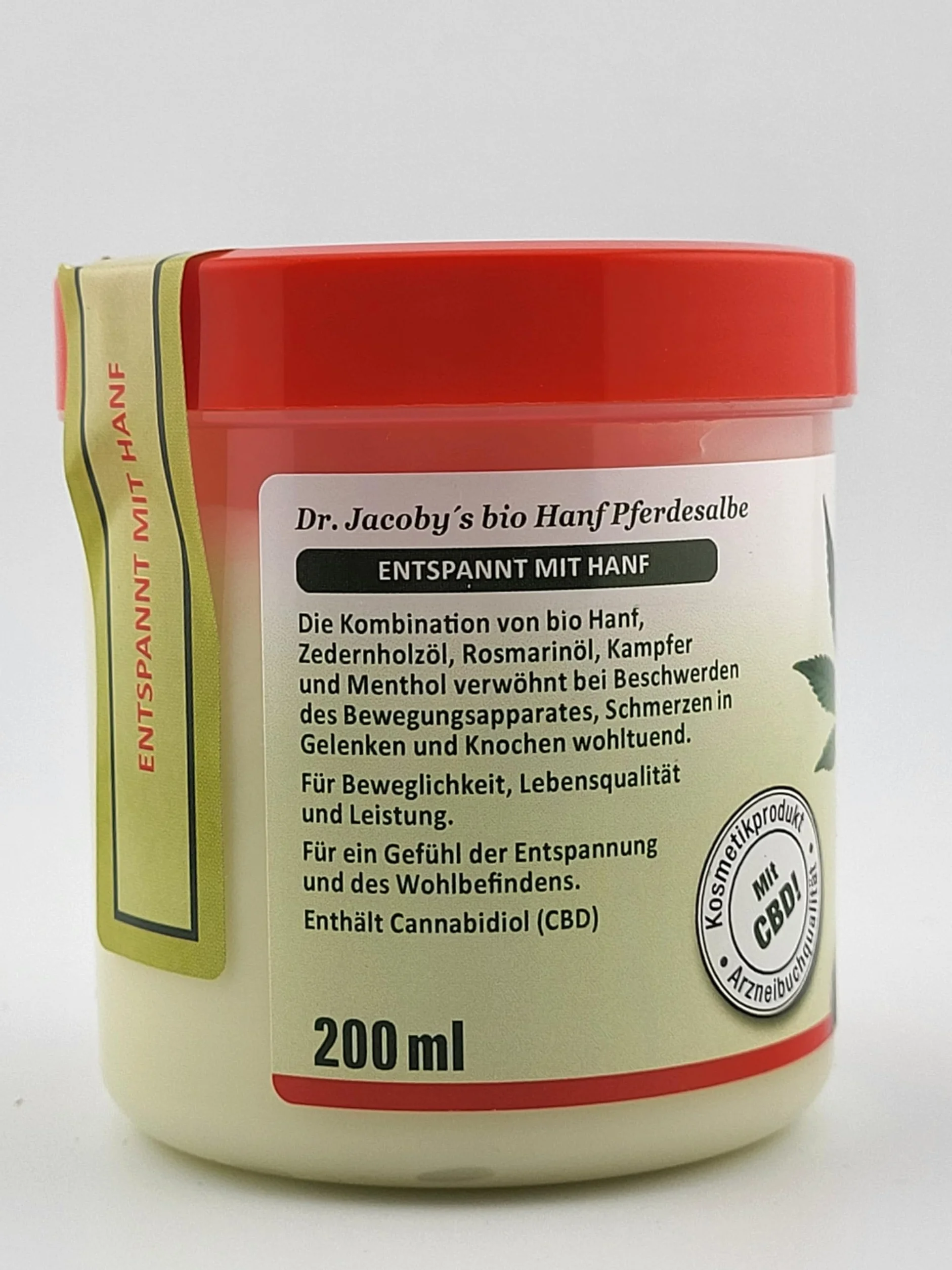 Dr. Jacoby Pferdesalbe Bio Hanf 200ml – 2er Set (2x 200ml) – Vorteilspack