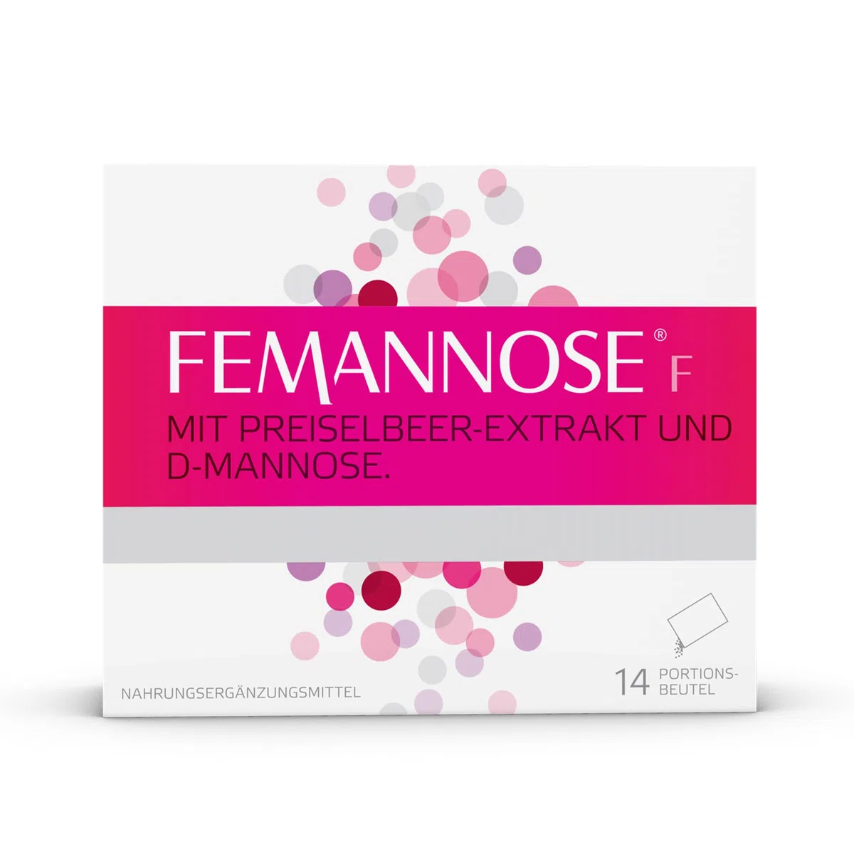 FEMANNOSE® F - 14 x Trinkgranulat mit 2.000 mg D-Mannose und Preiselbeer-Extrakt | vegan, laktosefrei, glutenfrei | gut verträglich | Körpergefühl und Wohlbefinden