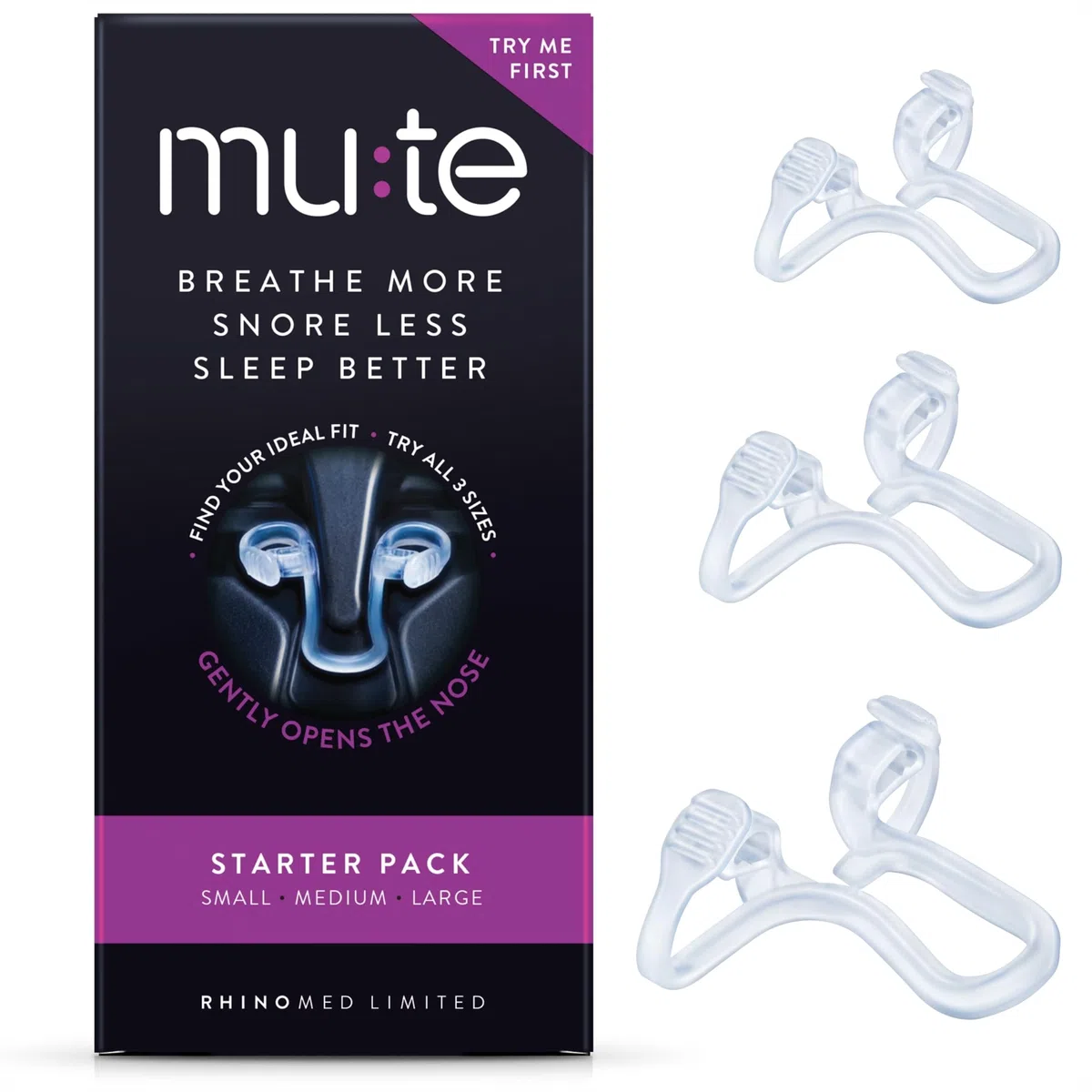 Rhinomed Schnarch-Dilator, zur Reduzierung von Schnarchen, EN-MUTE10SAM-XX, durchsichtig, Assorted Size