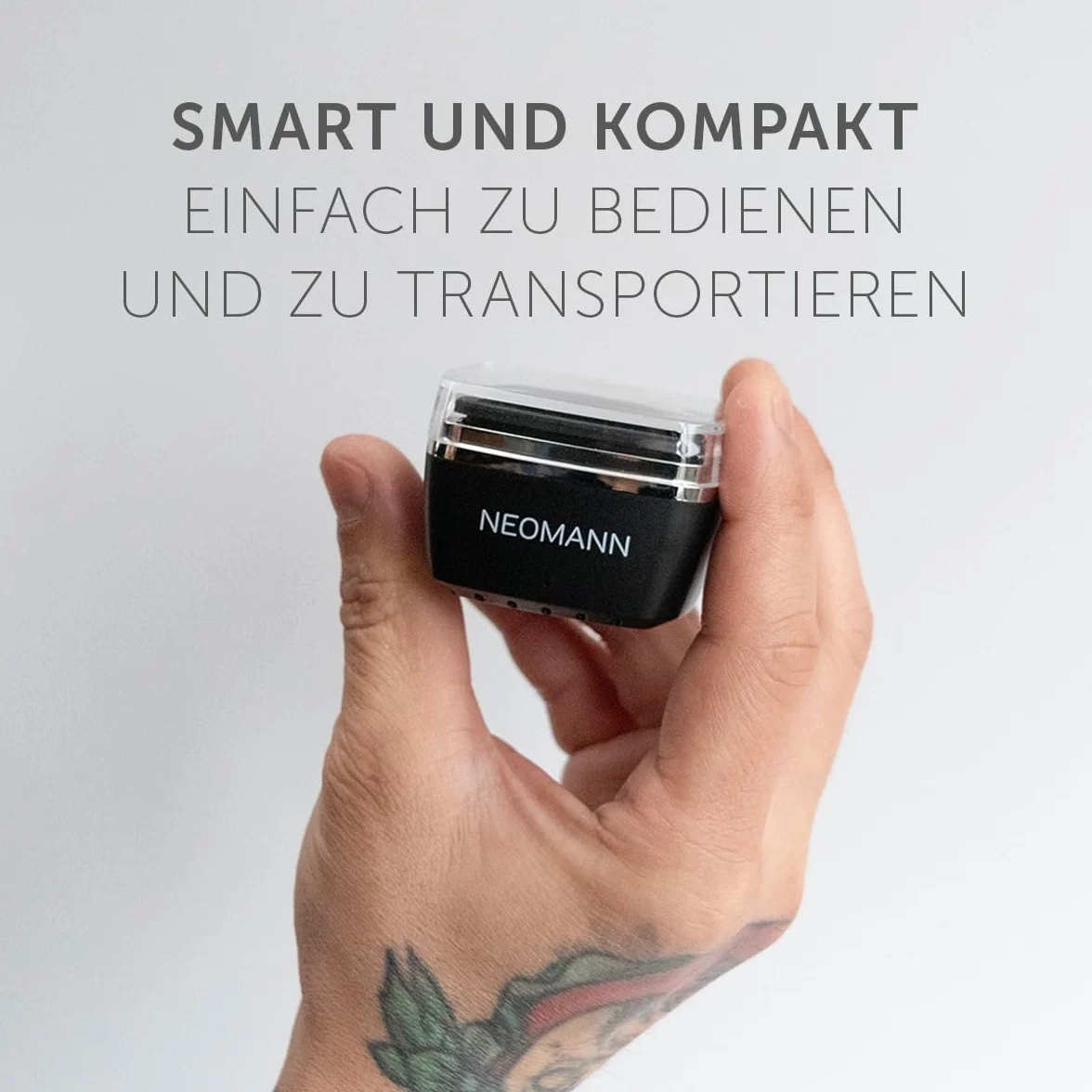 Waxer Mini – Mobiles Waxing Set mit USB-C Anschluss & Etui – Mini Wachserhitzer inkl. 100g Wachsperlen & Applikatoren – Ideal für Nase, Augenbrauen & Gesicht unterwegs