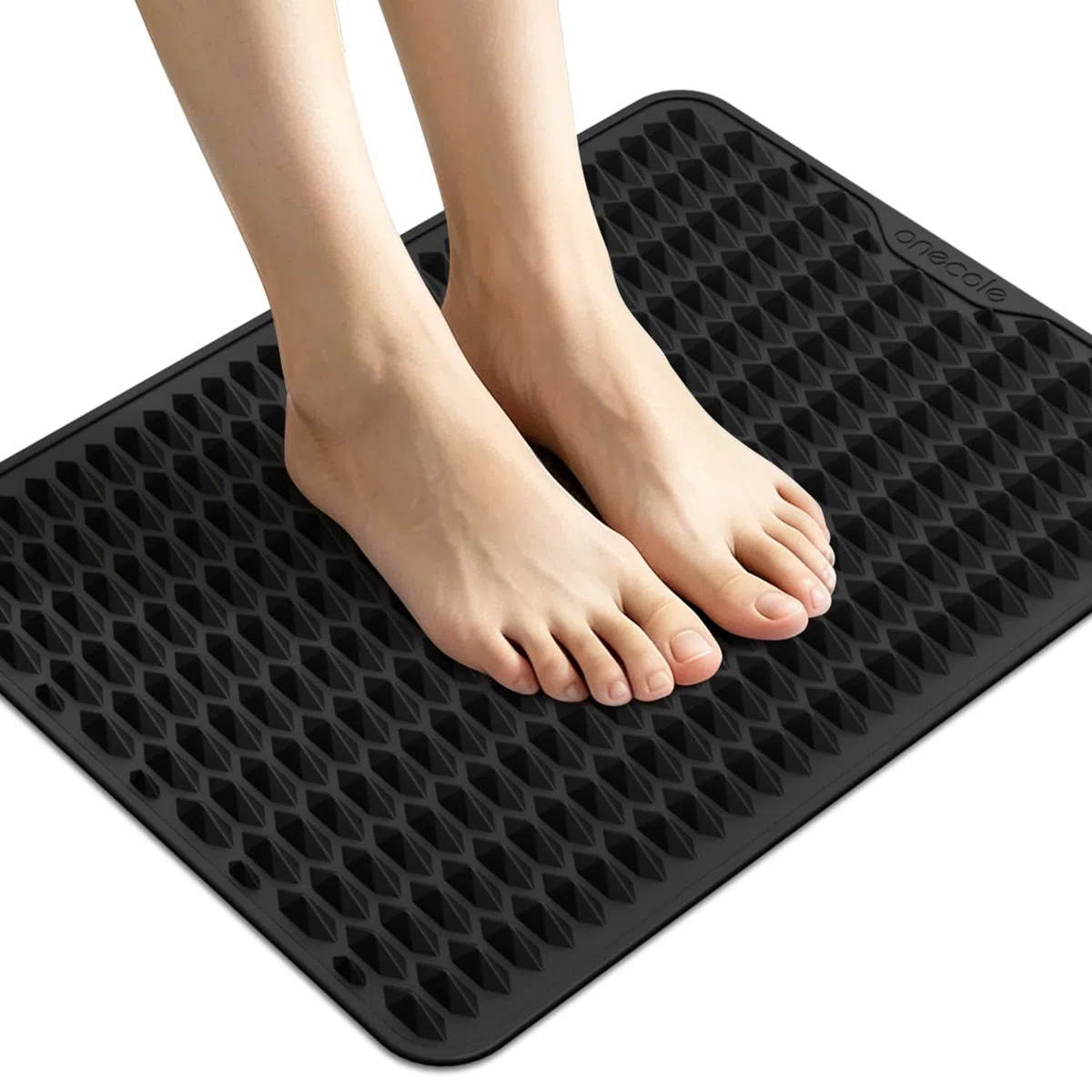 Akupressur-Matte für die Fußmassage, Silikon-Fußreflexzonenmatte, Tragbare Fußmatte zur Linderung von Plantarfasziitis und Muskelentspannung