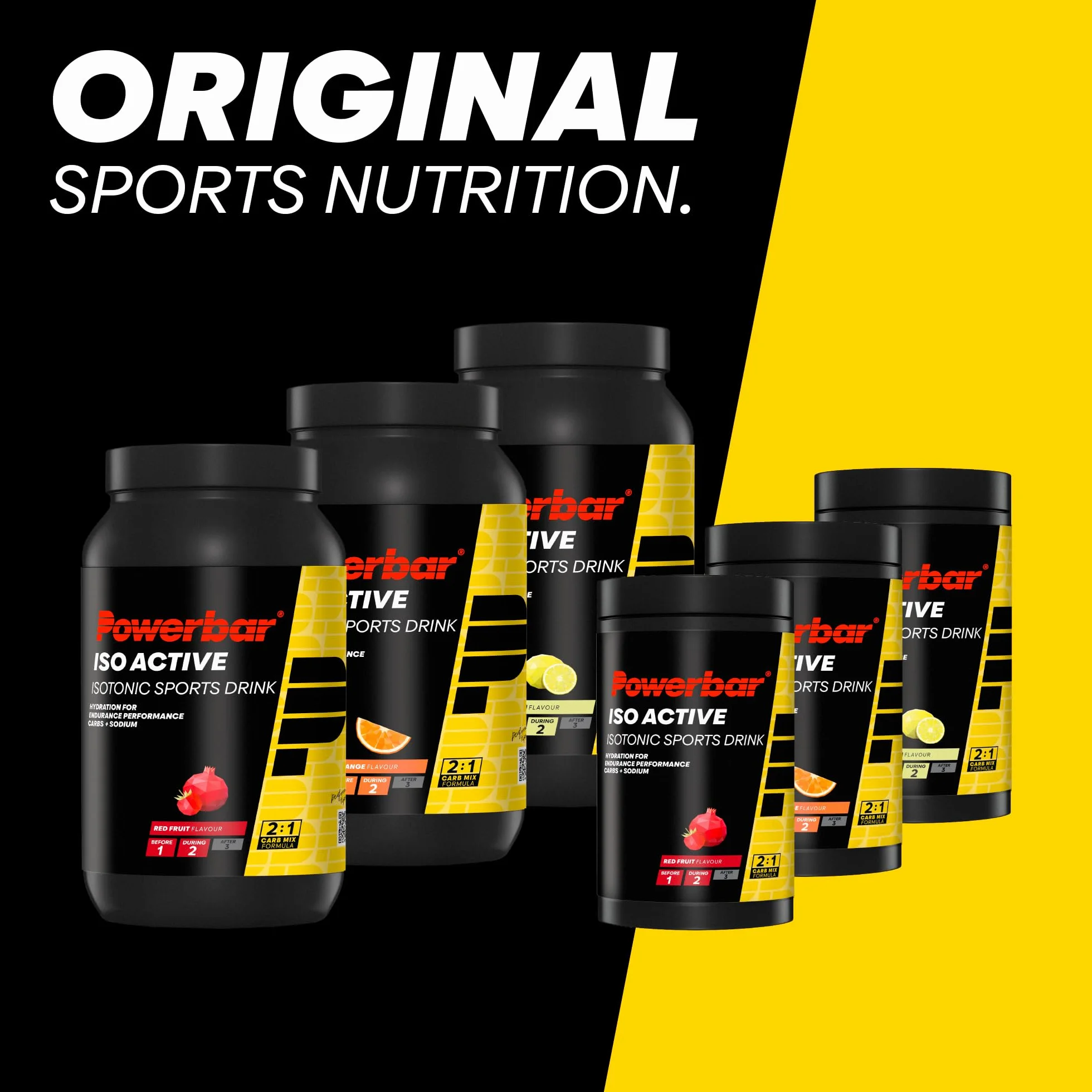 Powerbar - Isoactive - Red Fruit - 1320g - Isotonisches Sportgetränk - 5 Elektrolyte