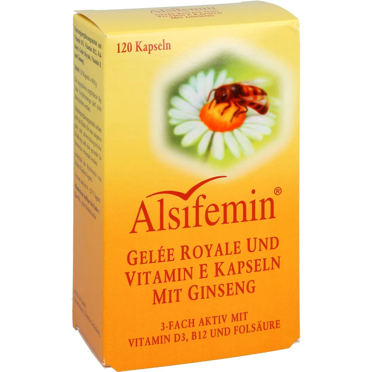 Alsifemin Gelée Royale und Vitamin E Kapseln mit Ginseng, 120 St. Kapseln