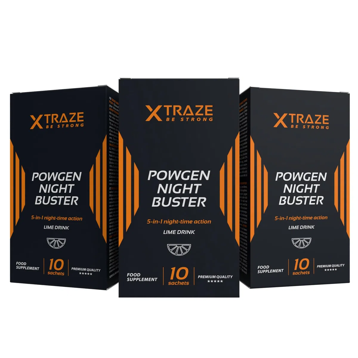 Garcinia Cambogia, Zitronenmelisse, Zichorie, Johannisbrotfrucht, Vitamin C, Vitamin B6 und Cholin | Thermogenisch und Ballaststoffreich | 30 Beutel für 30 Tage | XTRAZE Powgen Night Buster