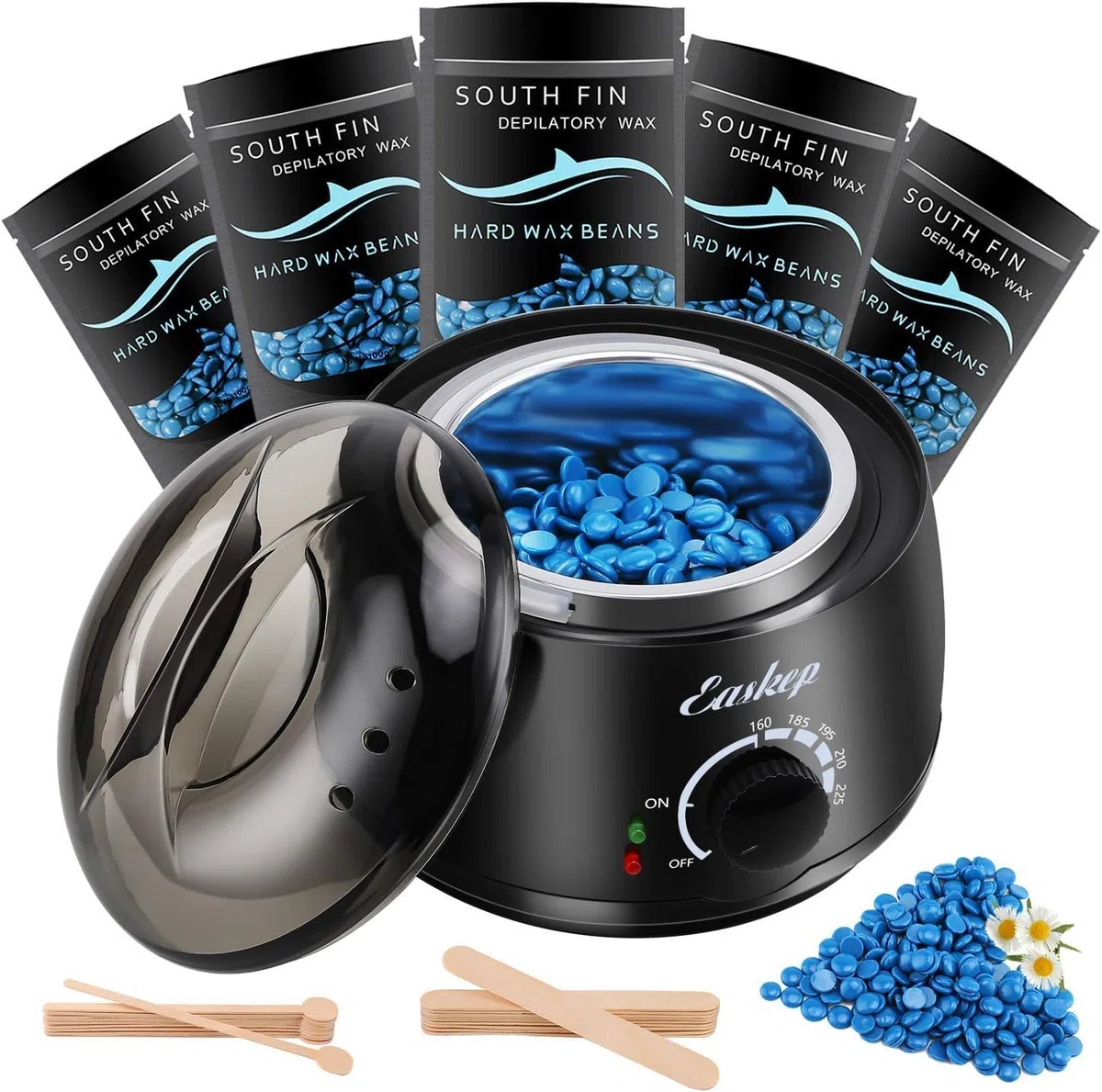 Wax Kit zur Haarentfernung Intelligente Temperaturregelung Wachsmaschine mit Hartwachsperlen
