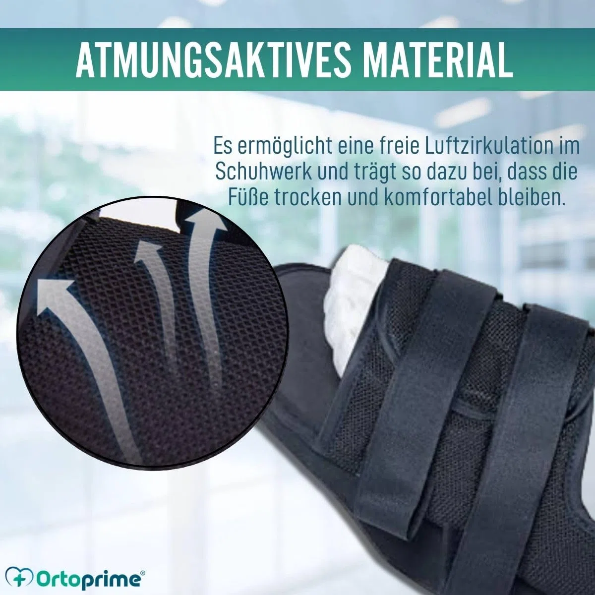 OrtoPrime Postoperationsschuh mit verstellbarer Ferse - Orthopädische Schuhe für Fußoperationen - BEIDSEITIGER postoperativer Schuh (GRÖßE L (42-44))