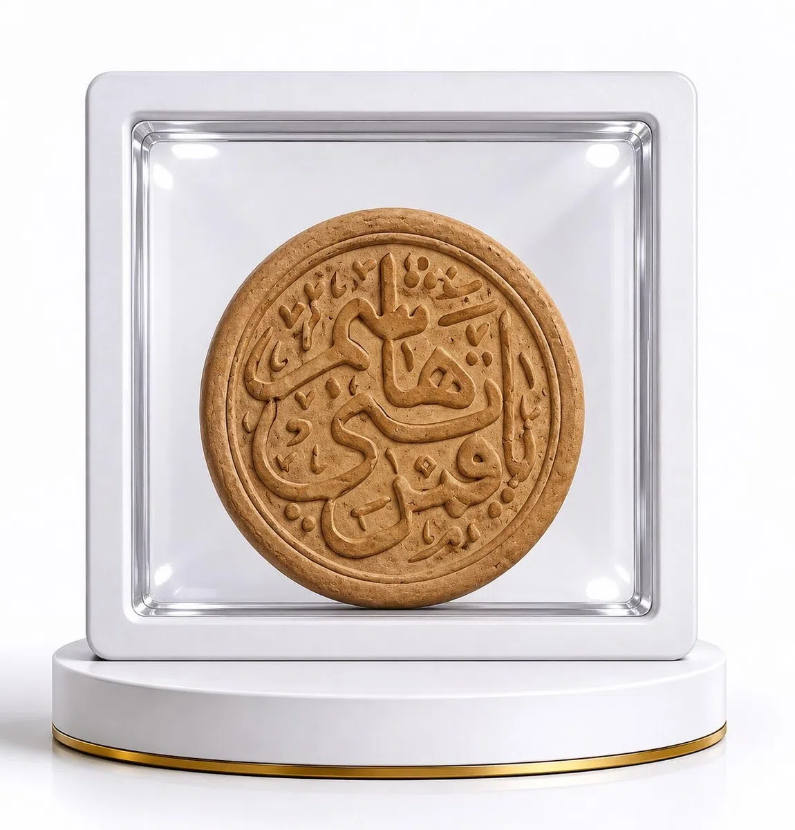 Shia Islam Gebetsstein Turba, Mohr, Sajda Imam Hussein, aus Irak, Karbala, in 2 verschiede Formen, rund oder achteckig (6,4 cm)