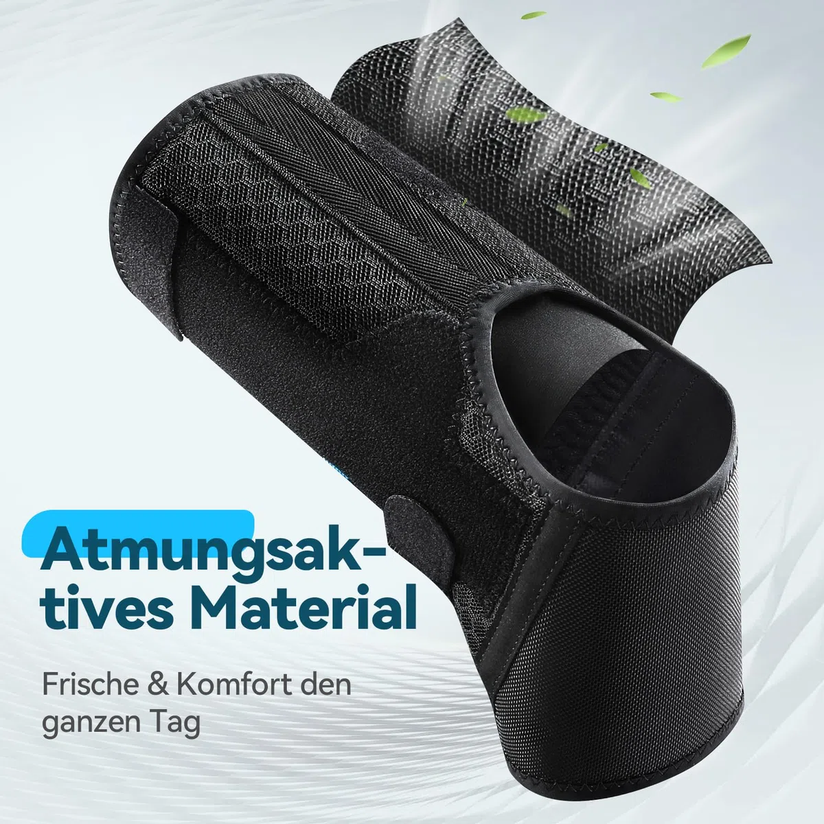 AGPTEK Knöchelbandage mit herausnehmbaren Schienen, verstellbare Sprunggelenkbandage für Verstauchungen, Achillessehnenentzündung, links oder rechts, für Damen und Herren (Blau, L)