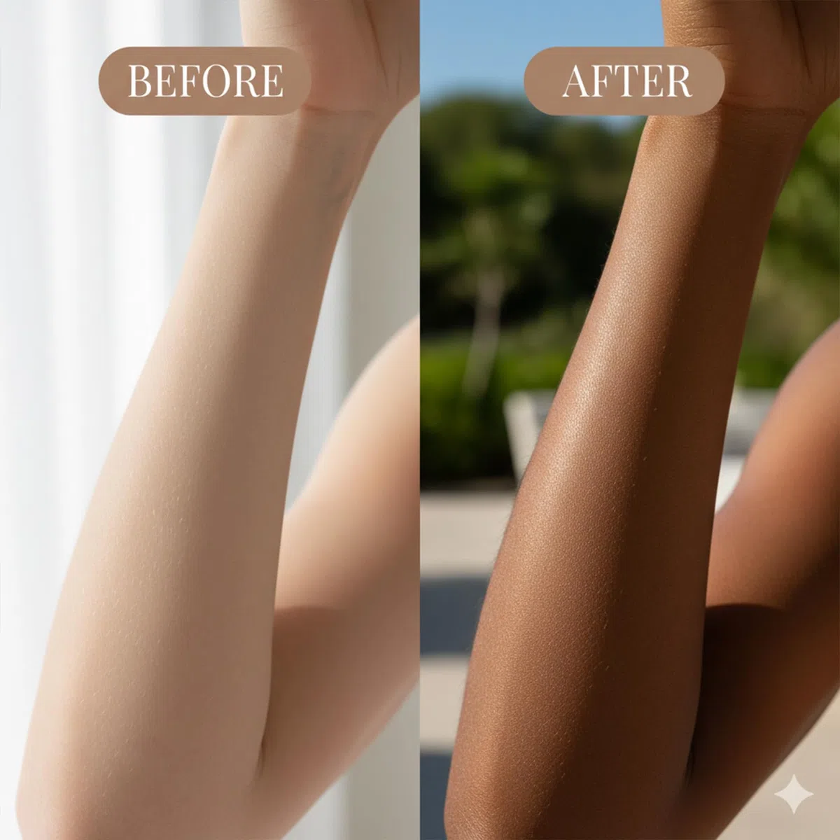 Celestvera Bräunungspflaster, 10 Stück Sun Free Glow Patch für Tanning, Selbstbräuner Microneedle Patch für Frauen und Männer, Natürliche Inhaltsstoffe, für Alle Hauttypen (2 Stück)