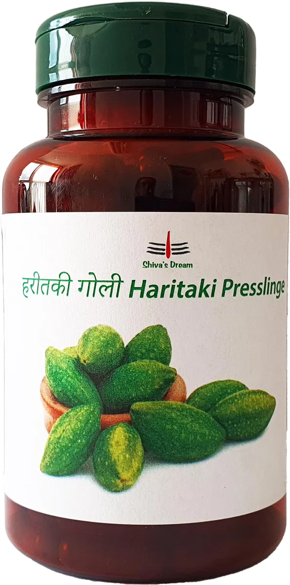 Haritaki Presslinge Tabletten 200 Stück | geprüfte Qualität aus Indien | Shiva's Dream | alle 3 Doshas im Gleichgewicht - keine Füllstoffe! 100% rein - 750mg je Pressling