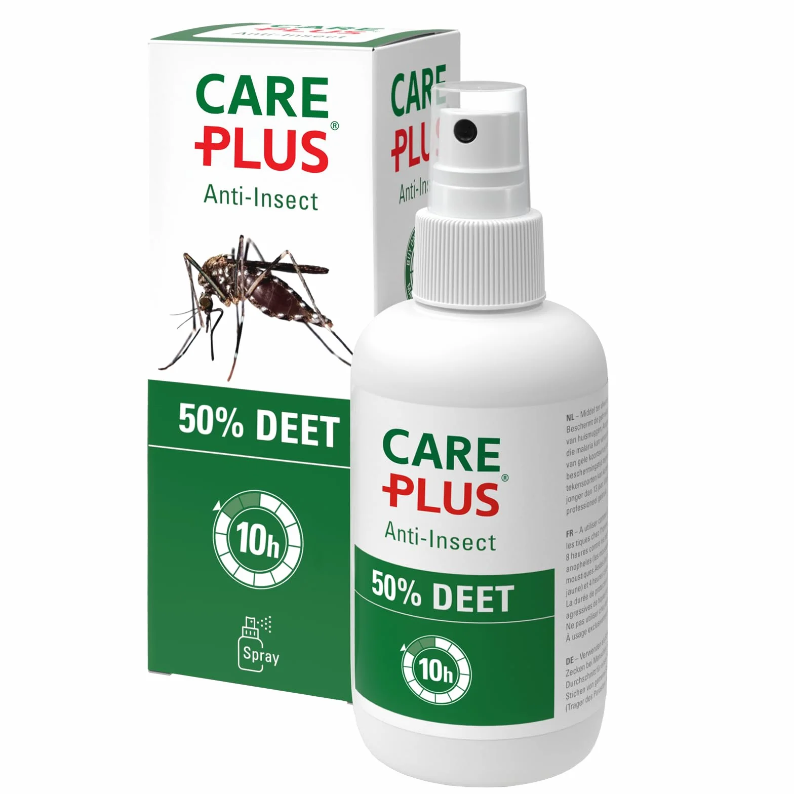 Care Plus Mückenspray DEET 50% 200ml - starkes Mückenschutz DEET 50% Spray für Urlaub und Fernreisen - langanhaltender Insektenschutz mit Mückenspray - bis zu 10 Stunden Schutz vor Mücken