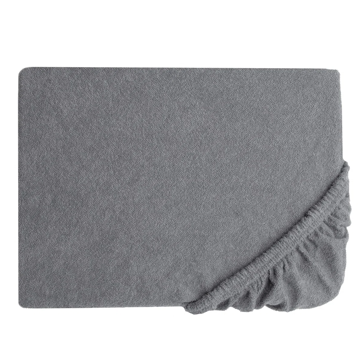 ZOLLNER Liegenbezug - langlebiger Schonbezug in 70x200 cm - waschbar bis 60°C - Baumwollmischung - mit umlaufendem Gummizug - in grau - Oeko Tex® Zertifiziert