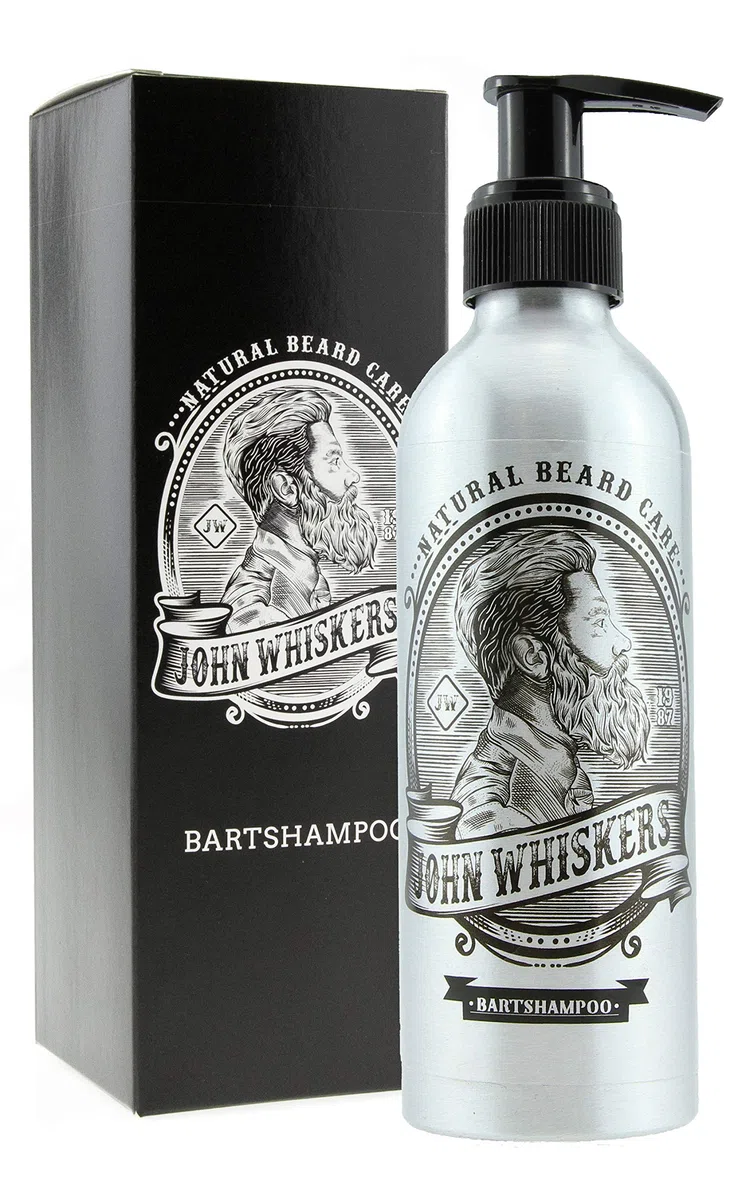 John Whiskers Bartshampoo - Made in Germany – 2in1 Bartseife mit unvergleichbarem Duft – Vegan & ohne Silikone - für einen geschmeidigen und reinen Bart