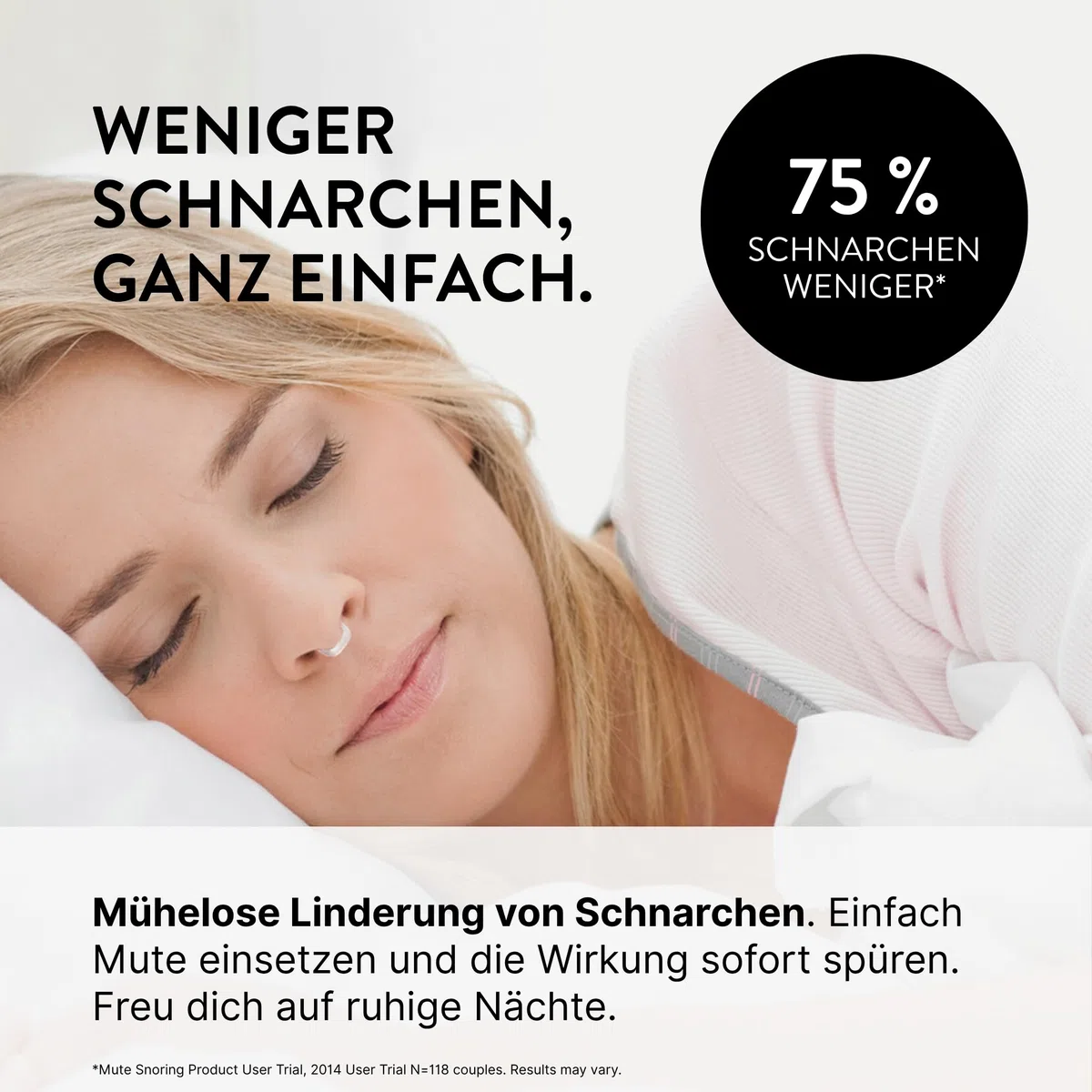 Rhinomed Schnarch-Dilator, zur Reduzierung von Schnarchen, EN-MUTE10SAM-XX, durchsichtig, Assorted Size