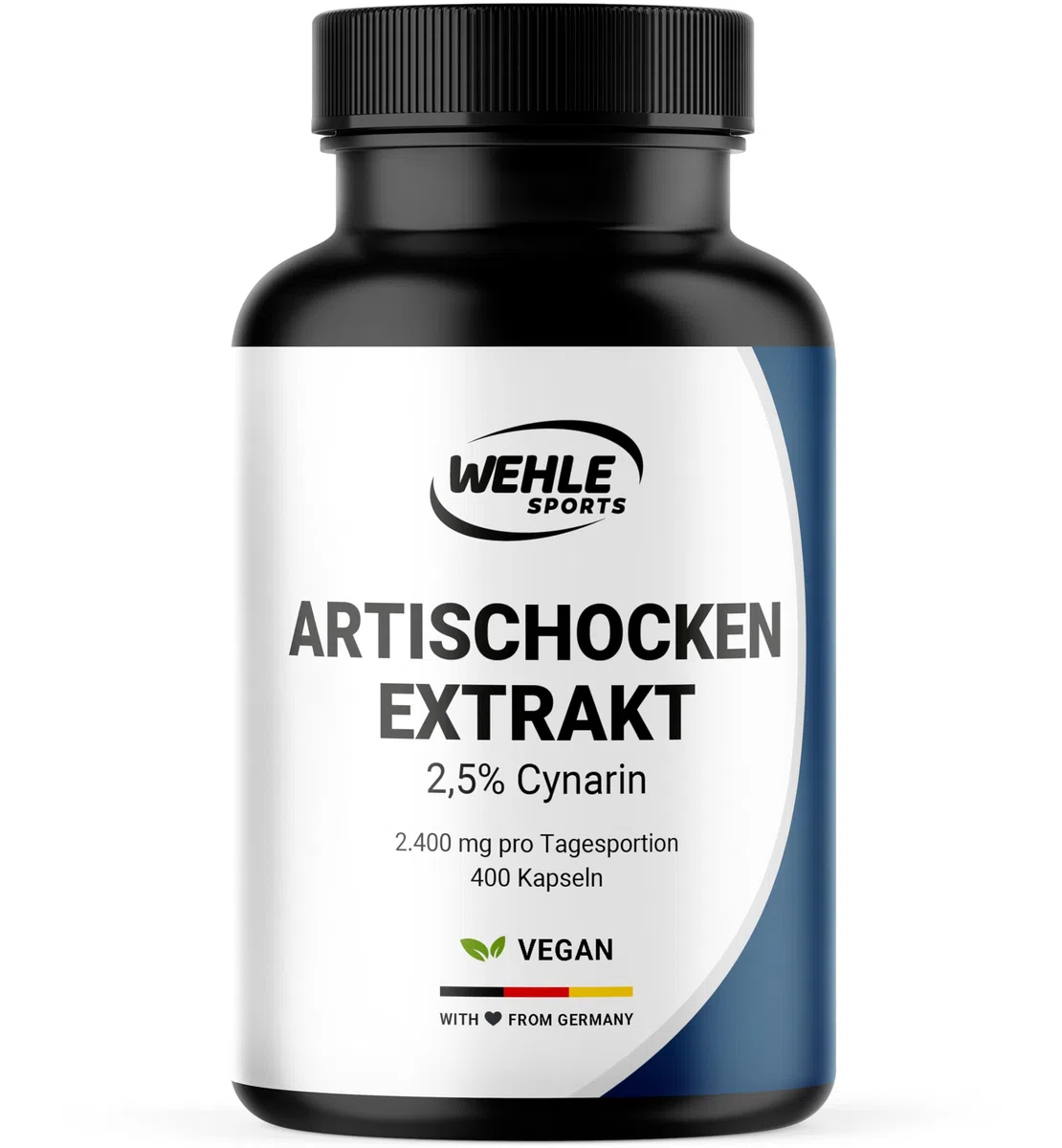 Artischockenextrakt Hochdosiert - 400 Kapseln - 2.400 mg pro Tagesdosis davon 60mg Cynarin - Artischocken Extrakt hochdosiert, Artischocke - Vegan und produziert in Deutschland
