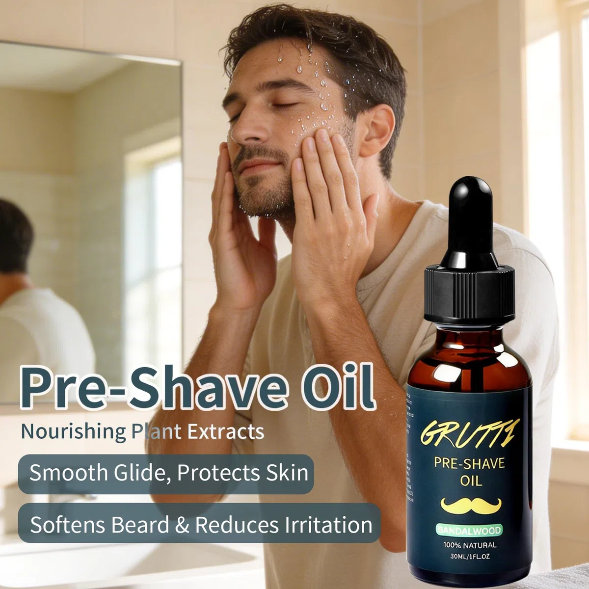 Bartpflege-Set für Herren mit Vorrasuröl, Bartbalsam, After-Shave-Creme, Bartbürste, Kamm, Schere, Stylingkamm, Schal und Aufbewahrungstasche – Geschenkset für Ihn, Papa und Ehemann; Vatertag
