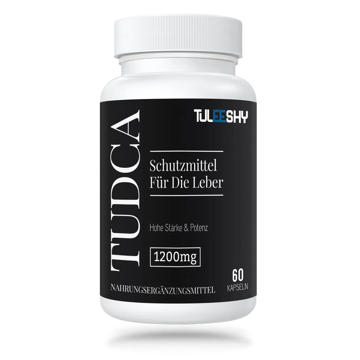 TUDCA Kapseln - Hochdosiertes Nahrungsergänzungsmittel mit Tauroursodesoxycholsäure | 1200 mg pro Portion, 60 Kapseln | Glutenfrei, ohne Gentechnik