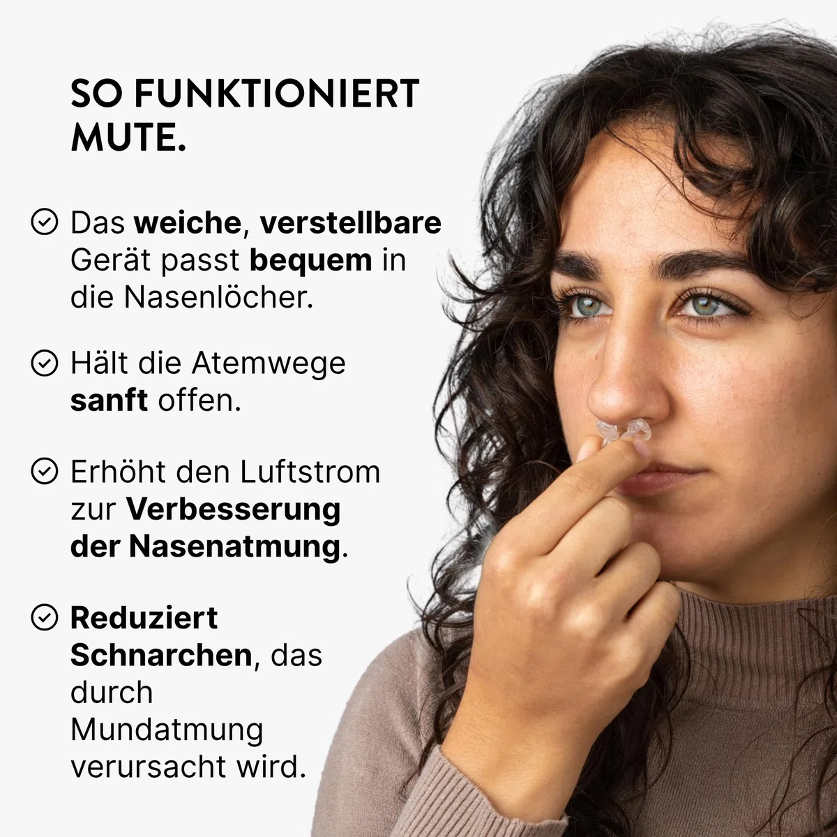 Rhinomed Schnarch-Dilator, zur Reduzierung von Schnarchen, EN-MUTE10SAM-XX, durchsichtig, Assorted Size