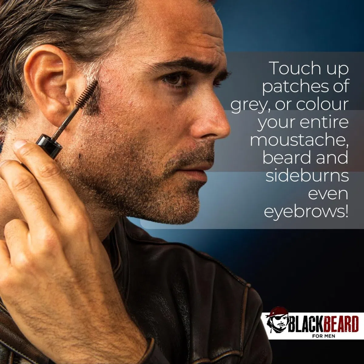 Blackbeard for Men - temporary brush-on colour 12ml (0.40oz) (Dark Brown)