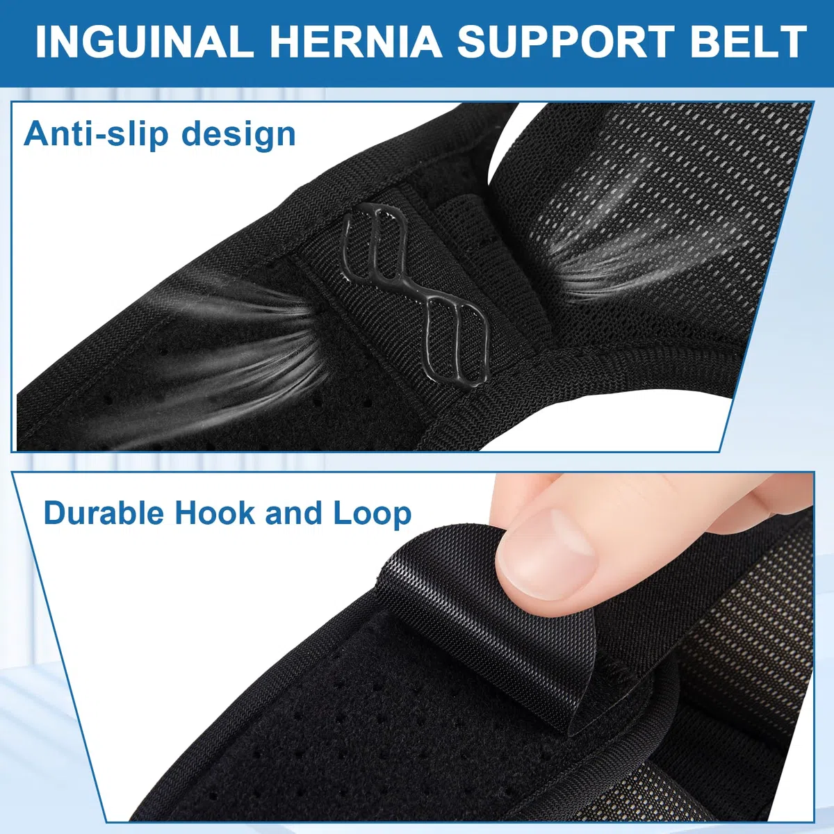 Leistenbruchgürtel Für Männer, Verstellbarer Leistenbruch Slip Herren, Bruchband Leistenbruch Mit 2 Abnehmbaren Kompressions Polster, Herniengürtel Zur Linderung Von Schmerzen Bei Leistenbrüchen, L