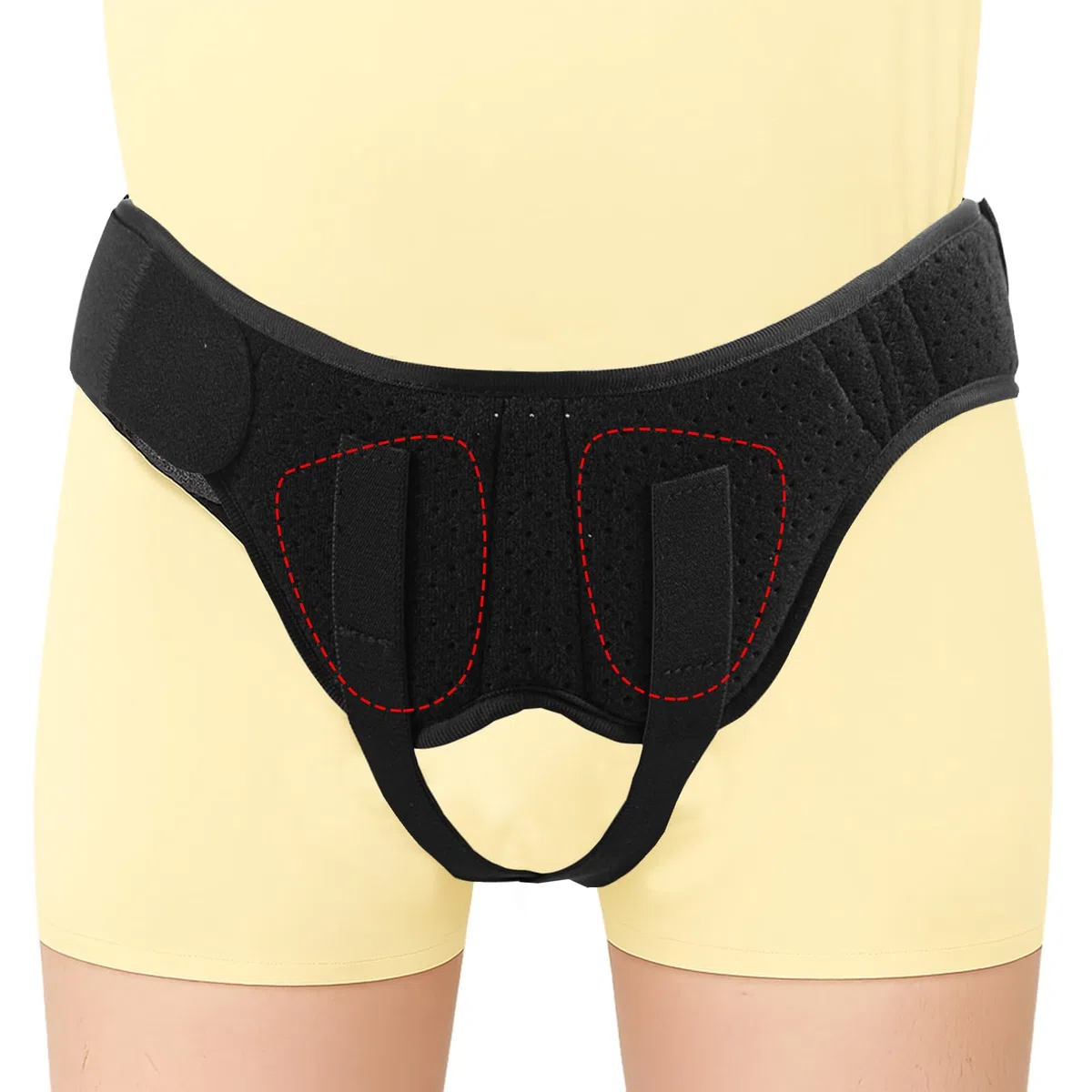 Leistenbruchgürtel Für Männer, Verstellbarer Leistenbruch Slip Herren, Bruchband Leistenbruch Mit 2 Abnehmbaren Kompressions Polster, Herniengürtel Zur Linderung Von Schmerzen Bei Leistenbrüchen, L