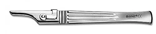 Bayha Klingen-Halter, Griff mit Riegelsystem f?r Einmal Skalpellklingen, Halter Bayha