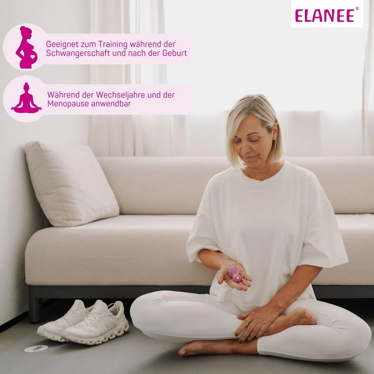 ELANEE Beckenboden-Trainingshilfe Phase II zum dauerhaften Beckenbodentraining durch passive Stimulation der Beckenbodenmuskulatur (705-00), 1 Stück (1er Pack)