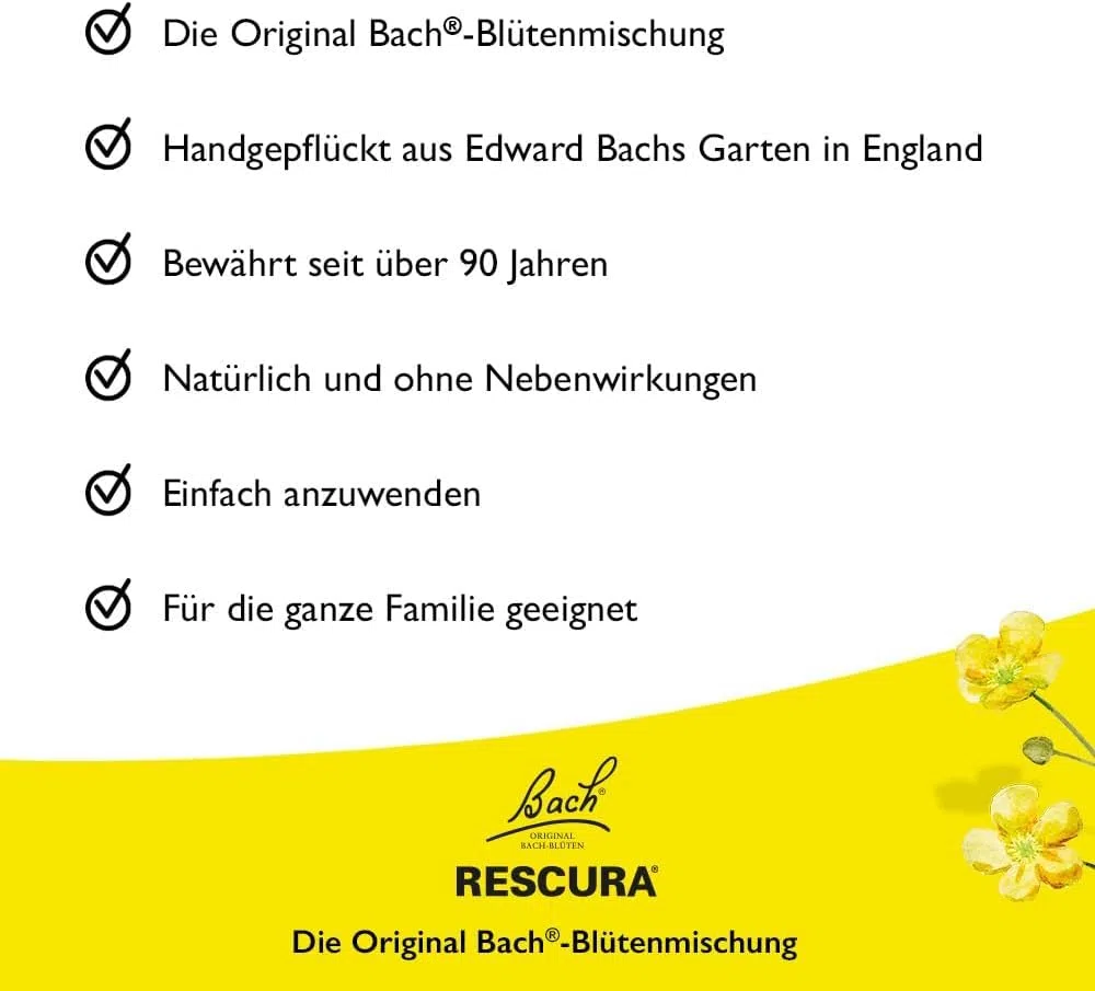 Bach RESCURA Bachblüten Creme I 150 ml I Bachblütencreme für empfindliche Haut I ehemals Rescue das Original