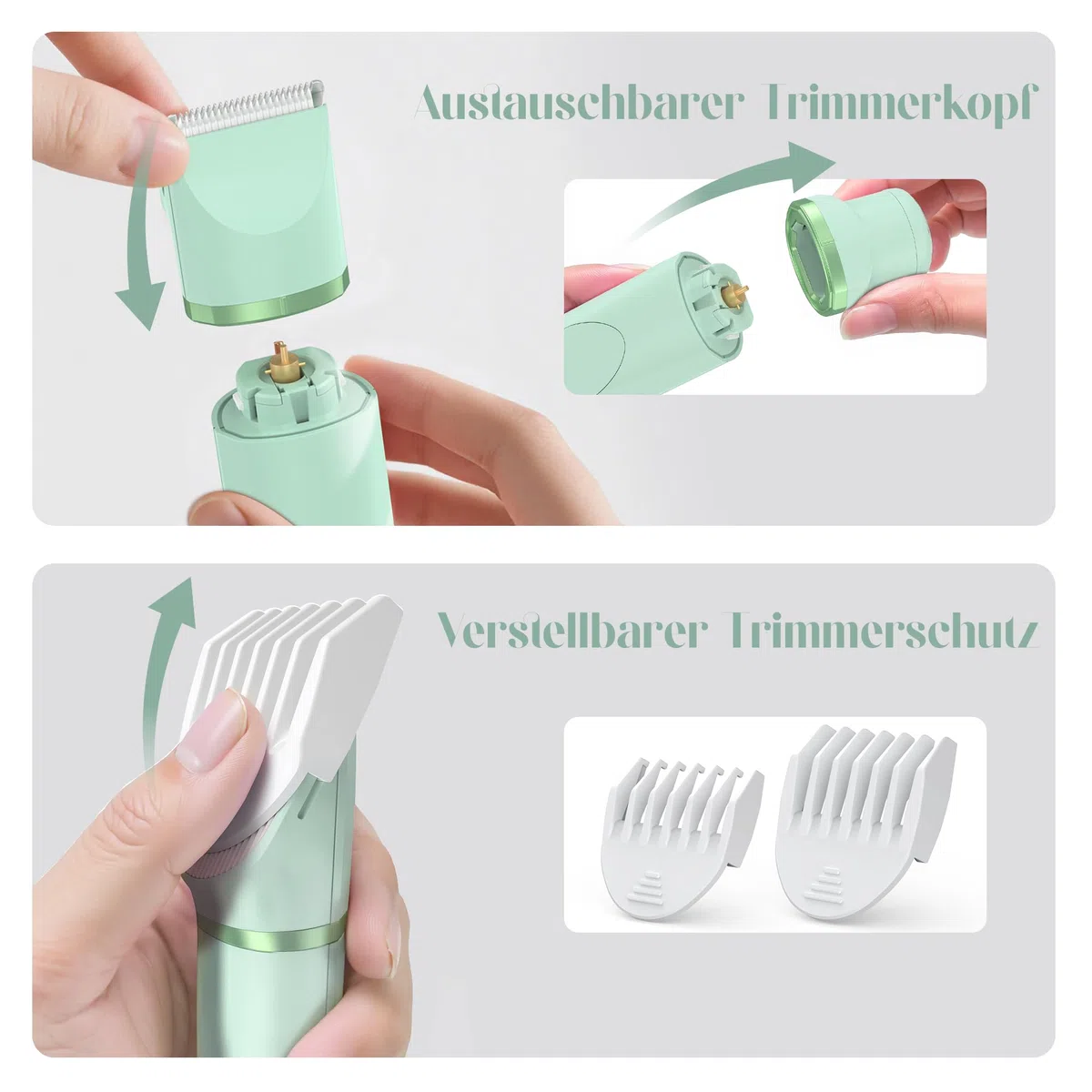 Intimrasierer für Frauen，Rasierer Damen für Achselbein Arm Körper Gesicht ，Rasierer Damen Intimbereich Nass- und Trockengebrauch, Wiederaufladbarer Damenrasierer Elektrisch mit USB Ladestati